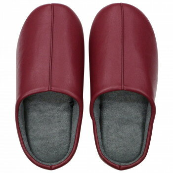 FAS project THE HOTELISH チャールススリッパ レザー調 ワイン L NWT-00710