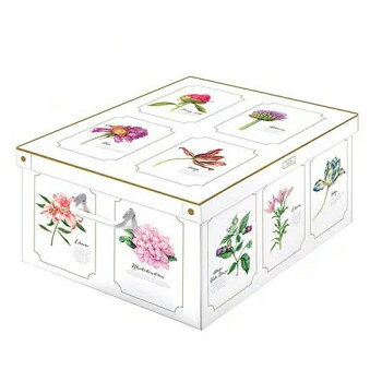 &nbsp;ラバテッリ イタリアンスタッキングコンテナー ボタニカルL LVTBXBLL工具なしで簡単3分組立【ラバテッリ イタリアンスタッキングコンテナー ボタニカルL LVTBXBLL】 fk094igrjs イタリアデザインのクラフトボックス。魅せる収納で素敵なインテリアに。インテリアにもマッチするスタッカブルコンテナーでお部屋もすっきり!※積み重ねる時は、倒れないようまっすぐに積み、重い物は上に置かないで下さい。※工具無しで組み立てられますが、組み立てた後、解体する際は工具が必要となります。※持ち運ぶ際の耐荷重は約20kgです。サイズ横39×縦50×高さ24cm個装サイズ：38.5×50×3.8cm重量730g個装重量：730g素材・材質ボックス:紙、持ち手:ポリプロピレン仕様耐荷重:約20kg(持ち手強度)賞味期間：製造日より100日生産国イタリア 製品詳細 商品名：ラバテッリ イタリアンスタッキングコンテナー ボタニカルL LVTBXBLLカラー・サイズ名称：2315545JANコード：4513643353168 広告文責 (有)イースクエアTEL:0120-532-772 ※お客さま都合による、ご注文後の[キャンセル][変更][返品][交換]はお受けできませんのでご注意下さいませ。※当店では、すべての商品で在庫を持っておりません。記載の納期を必ずご確認ください。※ご注文いただいた場合でもメーカーの[在庫切れ][欠品][廃盤]などの理由で、[記載の納期より発送が遅れる][発送できない]場合がございます。その際は、当店よりご連絡させていただきます。あらかじめご了承ください。※こちらの商品は【他商品との同梱】ができません。※こちらの商品は【ギフトサービス】をお受けすることができません。 こちらの商品は【お取り寄せ(14営業日以内に発送予定)】となります。