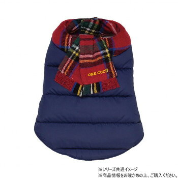 Down muffler-ダウンマフラー ドッグウェアネイビー Sサイズ DG-DWM02-S