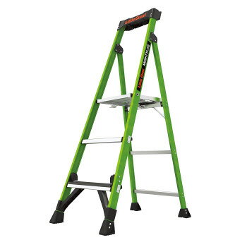 &nbsp;Little Giant FRP上わく付き脚立 マイティーライト2.0 LG-15405 10453大きな天板と充実のツールトレイで大人気【Little Giant FRP上わく付き脚立 マイティーライト2.0 LG-15405 10453】 fk094igrjs 工具を差したり掛けたり、小さな部品の仮置きもできるツールトレーで作業効率がアップ。天板側面のフックにも工具を掛けられます。33×33cmの大きな天板は両足をしっかりつけられ長時間の作業にも適しています。ハンドルを持ち上げるワンアクションで収納し、そのまま持ち運び可能です。最下段の「グラウンド・キュー」は下降時の最下段踏み外しを防ぐ装置です。音と感触で注意喚起します。※北海道・沖縄・離島への配送は別途運賃となります。サイズ全高:1.47m、天板高さ:0.83m、設置寸法(外寸):全幅55×奥行81cm、収納寸法(外寸):全長161×奥行11cm、踏ざん幅:8.5cm個装サイズ：161×11×83cm重量8.5kg個装重量：8500g素材・材質FRP仕様ANSI規格耐電圧最大使用質量:170kg段数:3段生産国中国 製品詳細 商品名：Little Giant FRP上わく付き脚立 マイティーライト2.0 LG-15405 10453カラー・サイズ名称：2319824JANコード：0096764154059 広告文責 (有)イースクエアTEL:0120-532-772 ※お客さま都合による、ご注文後の[キャンセル][変更][返品][交換]はお受けできませんのでご注意下さいませ。※当店では、すべての商品で在庫を持っておりません。記載の納期を必ずご確認ください。※ご注文いただいた場合でもメーカーの[在庫切れ][欠品][廃盤]などの理由で、[記載の納期より発送が遅れる][発送できない]場合がございます。その際は、当店よりご連絡させていただきます。あらかじめご了承ください。※こちらの商品は【他商品との同梱】ができません。※こちらの商品は【ギフトサービス】をお受けすることができません。 こちらの商品は【お取り寄せ(14営業日以内に発送予定)】となります。