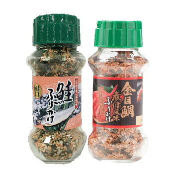 みなり 鮭ふりかけ 85g・金目鯛煮付風味ふりかけ 80g 各15個セット [ラッピング不可][代引不可][同梱不可] e-squ-14329974 イースクエア パッケージ画像