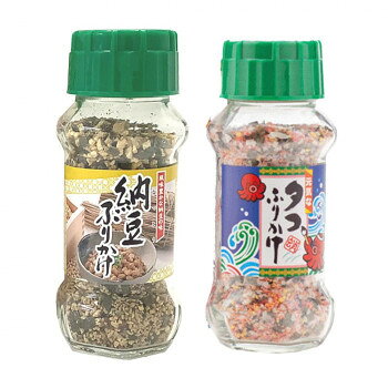 &nbsp;みなり 納豆ふりかけ 85g・タコふりかけ 85g 各15個セット風味ゆたかなふりかけ【みなり 納豆ふりかけ 85g・タコふりかけ 85g 各15個セット】 栄養成分栄養成分表(100g当たり)【納豆ふりかけ】熱量:427kcal、たんぱく質:23g、脂質:19g、炭水化物:40g、食塩相当量:10.6g【タコふりかけ】熱量:417kcal、たんぱく質:15.8g、脂質:14.2g、炭水化物:56.4g、食塩相当量:9.4g、カルシウム:260mg原材料名称：ふりかけ【納豆ふりかけ】炒りごま(国内製造)、納豆、でん粉、食塩、砂糖、ぶどう糖、鰹節粉末、発酵調味料、鰹削り節、のり、あおさ、蛋白加水分解物、デキストリン、ナンプラー、粉末醤油、かつおエキス粉末、醤油、鰹節エキス、酵母エキス、野菜エキス、魚介エキス/加工でん粉、酸化防止剤(V.E)、(一部に小麦・大豆・豚肉・ゼラチン・ごまを含む)【タコふりかけ】炒りごま(国内製造)、卵風味顆粒(乳糖、コーンスターチ、卵黄末、砂糖、その他)、ポテトフレーク、鮭風味顆粒(乳糖、砂糖、食塩、鮭パウダー)、パン粉、乾燥たこ風味かまぼこ(鱈すり身、でん粉、その他)、たらこ風味顆粒、砂糖、食塩、のり、でん粉、発酵調味料、乾燥タコチップ、魚醤、和風調味料、デキストリン、野菜エキス、酵母エキス/調味料(アミノ酸等)、加工でん粉、ソルビット、着色料(カロチノイド、紅麹、カラメル)、香料、酸化防止剤(V.E)、(一部に卵・乳成分・小麦・かに・いか・さけ・さば・大豆・豚肉・ごまを含む)アレルギー表示卵、乳、小麦、かに、いか、ごま、さけ、さば、大豆、豚肉、ゼラチン（原材料の一部に含んでいます）保存方法直射日光などの高温や多湿を避けて、保存してください。製造（販売）者情報製造者:株式会社みなり広島県東広島市河内町下河内636fk094igrjs あたたかいご飯におむすび、お弁当にふりかけて、お召し上がりください。【納豆ふりかけ】納豆の粘り・風味をいかしたふりかけです。FD納豆を使用し、鰹・胡麻・海苔で風味を高めています。【タコふりかけ】赤色を基調とし、たこの風味を生かしたふりかけです。たんぱく質やカルシウムが豊富な「たこふりかけ」です。内容量納豆ふりかけ(85g)・タコふりかけ(85g)×各15個サイズ個装サイズ：34.8×17.2×43.5cm重量個装重量：12000g仕様賞味期間：製造日より360日生産国日本 広告文責 (有)イースクエアTEL:0120-532-772 ※お客さま都合による、ご注文後の[キャンセル][変更][返品][交換]はお受けできませんのでご注意下さいませ。※当店では、すべての商品で在庫を持っておりません。記載の納期を必ずご確認ください。※ご注文いただいた場合でもメーカーの[在庫切れ][欠品][廃盤]などの理由で、[記載の納期より発送が遅れる][発送できない]場合がございます。その際は、当店よりご連絡させていただきます。あらかじめご了承ください。※こちらの商品は【他商品との同梱】ができません。※こちらの商品は【ギフトサービス】をお受けすることができません。 こちらの商品は【お取り寄せ(14営業日以内に発送予定)】となります。