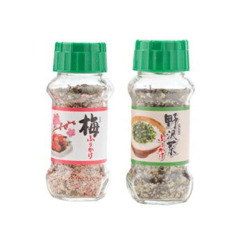 みなり 梅ふりかけ 85g・野沢菜ふりかけ 90g 各15個セット [ラッピング不可][代引...