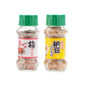 みなり 梅ふりかけ 85g・唐辛子納豆ふりかけ 90g 各15個セット [ラッピング不可][...