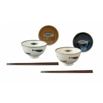マルサン近藤 魚器 あじごはんセット 箸付 2525