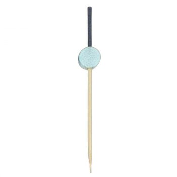神堂 かんざし串 水色 7.5cm 100本 シンプルで使いやすい丸串 色付き 16136