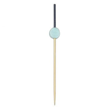 神堂 かんざし串 水色 9cm 100本 シンプルで使いやすい丸串 色付き 16137
