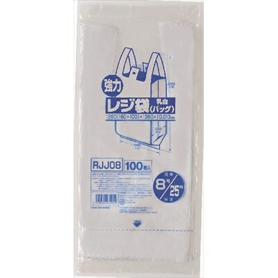 RJJ-08レジ袋レギュラー西日本25号100枚 [キャンセル・変更・返品不可]