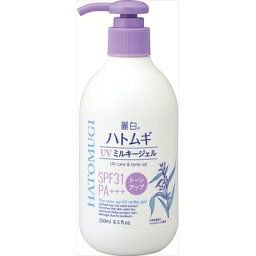 麗白 ハトムギ トーンアップUVミルキージェル SPF31 PA＋＋＋ ポンプタイプ 250ML [キャンセル・変更・返品不可]