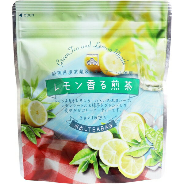 レモン香る煎茶 水出しティーバッグ 3g×10包入 [キャンセル・変更・返品不可]