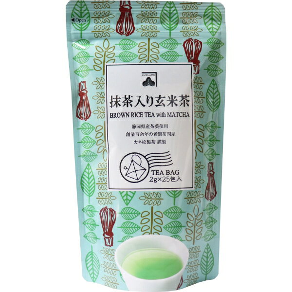 抹茶入り玄米茶 ティーバッグ 2g×25包
