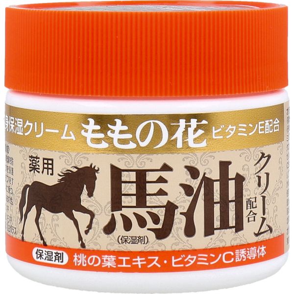 全身保湿クリーム ももの花 薬用 馬油配合クリーム 70g