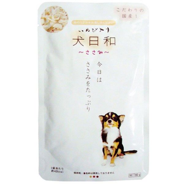 犬日和レトルト ささみ 80g [キャンセル・変更・返品不可]