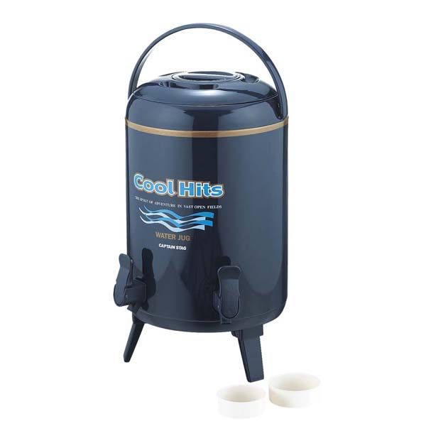 キャプテンスタッグ クールヒッツ ツインコックウォータージャグ10L(ネイビー) [キャンセル・変更・返品不可]