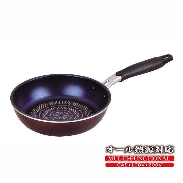 パール金属 ライズ ブルーダイヤモンドコートIH対応フライパン20cm [キャンセル・変更・返品不可]