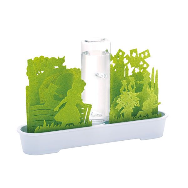 自然気化式ECO加湿器 不思議な世界 グリーン [キャンセル・変更・返品不可]