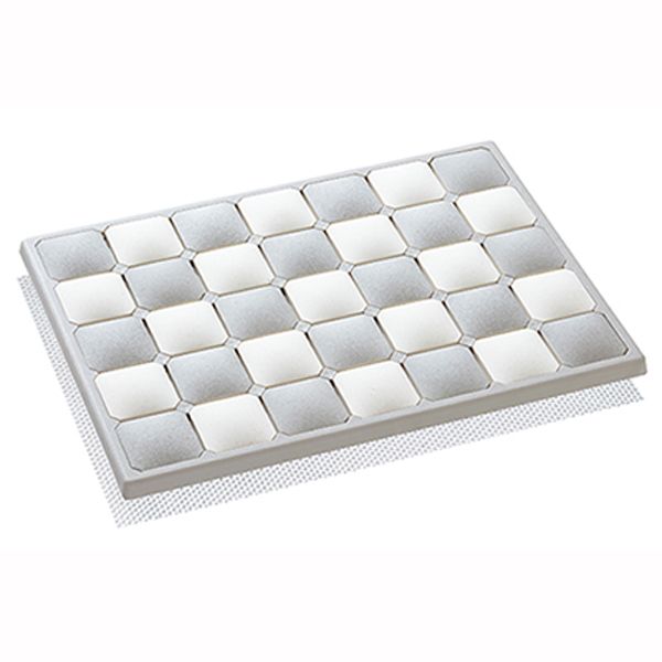 アネスティ karari 多孔質セラミックフィットタイルバスマット Sサイズ グレー