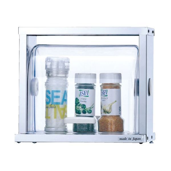 パール金属 メイドインジャパン ステンレス製フード付調味料ケース [キャンセル・変更・返品不可]