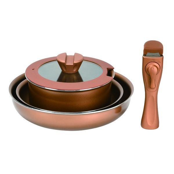 パール金属 VISIONS GOLD Coating IH対応クックウェア5pcsセット [キャンセル・変更・返品不可]