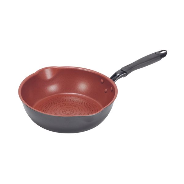 パール金属 クックサイン IH対応ダイヤモンドコート極深両口フライパン26cm [キャンセル・変更・返品不可]