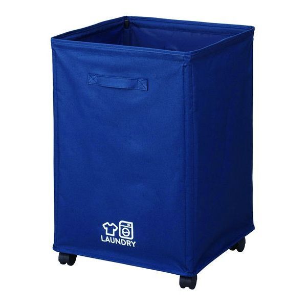 其它 - パール金属 ランドリーバスケット76L ダークブルー
