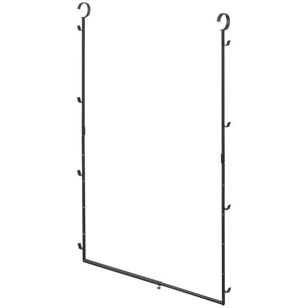 山崎実業 smart 伸縮収納力アップ2段ハンガー スマート ブラック [キャンセル・変更・返品不可]