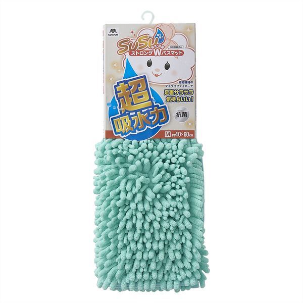 　ギフトサービスについて　楽天国際配送対象店舗 （海外配送）　Rakuten International Shipping○吸水性…特許取得のマイクロファイバーモールの太＋細Wの組み合わせで吸水力が従来よりも113%アップ！○抗菌性…新抗菌加工により従来よりも抗菌性がアップ○肌ざわり…太＋細モールをミックスさせたことで、クッション性がアップ・密度が濃く、ふんわりソフトタッチなふみ心地■生産国: 中国■サイズ: 商品サイズ(約):40×60cm、商品重量(約):375g■素材: パイル(モール素材):ポリエステル100%■ブランド: 山崎産業商品特徴一覧山崎産業、4903180205615、通信販売、通販、販売、買う、購入、お店、売っている、ショッピング▼関連商品はこちら。山崎産業 SUSU抗菌ストロングW バスマットEC ブラウン 40×60cm山崎産業 SUSU抗菌ストロングW バスマットEC ネイビー 40×60cm山崎産業 SUSU抗菌ストロングW バスマットEC グレー 40×60cm山崎産業 SUSU抗菌ストロングW バスマットEC ベージュ 40×60cm山崎産業 SUSU抗菌ストロングW バスマットEC パープル 40×60cm山崎産業 SUSU抗菌ストロングW バスマットEC ブルー 40×60cm山崎産業 SUSU抗菌ストロングW バスマットEC ピンク 40×60cm【山崎産業 SUSU抗菌ストロングW バスマットEC グリーン 40×60cm】広告文責(有)イースクエアTEL:0120-532-772○吸水性…特許取得のマイクロファイバーモールの太＋細Wの組み合わせで吸水力が従来よりも113%アップ！○抗菌性…新抗菌加工により従来よりも抗菌性がアップ○肌ざわり…太＋細モールをミックスさせたことで、クッション性がアップ・密度が濃く、ふんわりソフトタッチなふみ心地■生産国: 中国■サイズ: 商品サイズ(約):40×60cm、商品重量(約):375g■素材: パイル(モール素材):ポリエステル100%■ブランド: 山崎産業※お客さま都合による、ご注文後の[キャンセル][変更][返品][交換]はお受けできませんのでご注意下さいませ。※当店では、すべての商品で在庫を持っておりません。記載の納期を必ずご確認ください。※ご注文いただいた場合でもメーカーの[在庫切れ][欠品][廃盤]などの理由で、[記載の納期より発送が遅れる][発送できない]場合がございます。その際は、当店よりご連絡させていただきます。あらかじめご了承ください。※リニューアル等により パッケージ、仕様、セット内容 が変更になる場合がございます。予めご了承下さい。こちらの商品は【お取り寄せ(14営業日以内に発送予定)】となります。あらかじめご了承くださいませ。