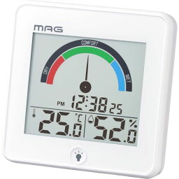 マグ デジタル温度湿度計 インデクス TH-104WH [キャンセル・変更・返品不可]
