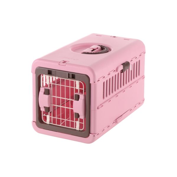 Richell(リッチェル) キャンピングキャリー折りたたみS ライトピンク [キャンセル・変更・返品不可]