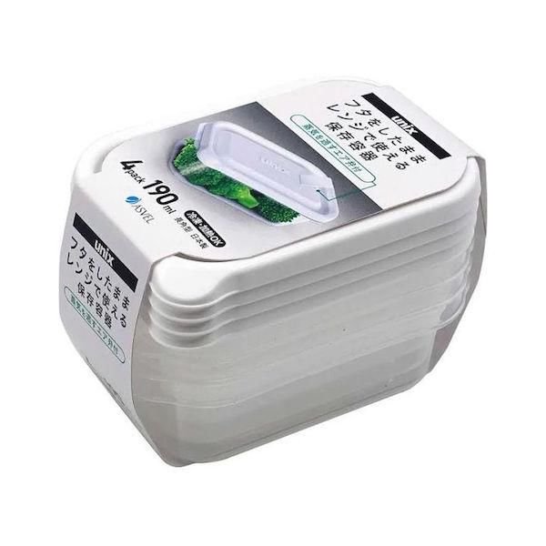 アスベル レンジ名人 保存容器 長角SS 4P W A3700