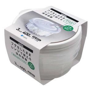 アスベル レンジ名人 保存容器 丸型L 3P W A3706 [キャンセル・変更・返品不可]