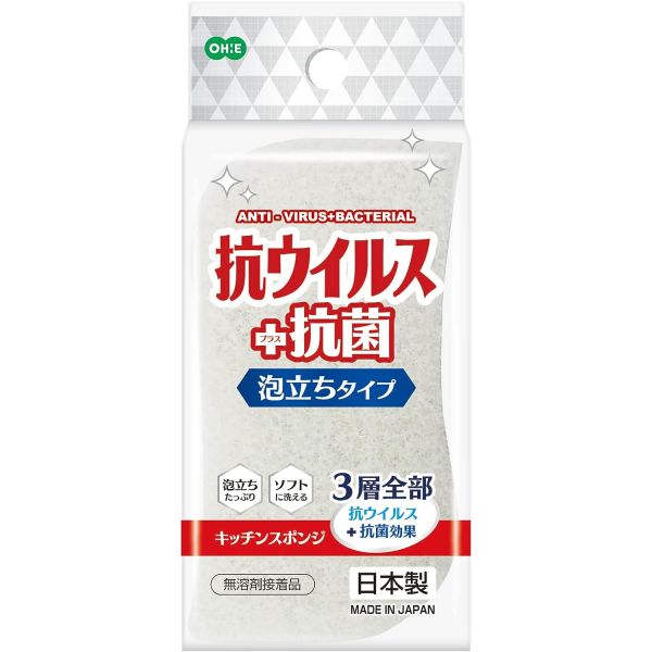 オーエ 抗ウイルススポンジ 泡立ちタイプ