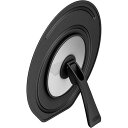 サーモス 折りたたみスタンド式フタ 20cm/24cm対応 KLC-002 ブラック(BK)