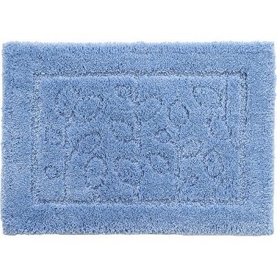 オカ 乾度良好 ファイン バスマット 35×50cm ブルー