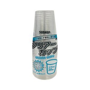 サンナップ クリアーカップ 215ml 20個入 C2120ZWH
