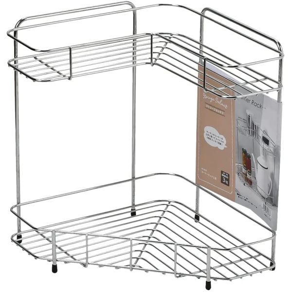 パール金属 ストレージセレクト コーナーラック 2段 HB-6078 [幅36×奥行24×高さ31.5cm]