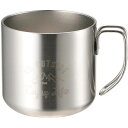 CAPTAIN STAG モンテ ダブルステンレスマグカップ 350 シルバー UE-3428
