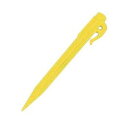 CAPTAIN STAG PC.フックペグ 23cm 蛍光イエロー M-9720