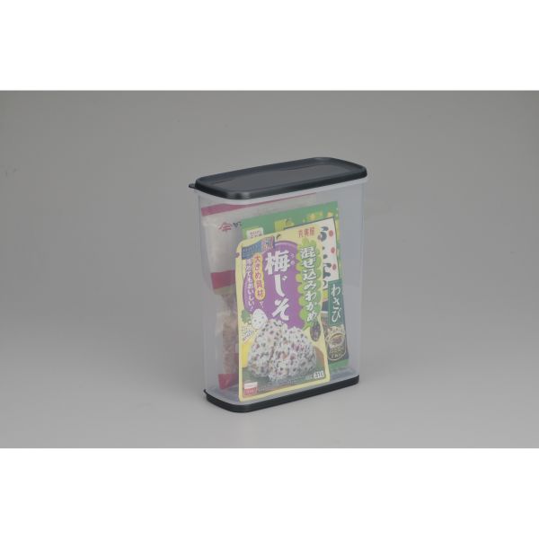 イノマタ化学 乾物ストッカー 4.0 1214 [クリアーブラック]