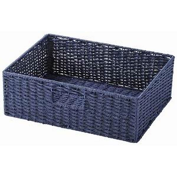 　ギフトサービスについて縄状の紙を編み上げたナチュラルなバスケット。ペーパー素材は軽くて丈夫、心地よい柔らかな手触り。市販のカラーボックス1段の中に2個入れられるサイズ。他サイズと重ねてお好みの収納スタイルも可能。ラクに引き出せる取っ手穴付き。サイズ(約)幅36×奥行26×高さ10cm個装サイズ(約) 幅26×奥行36×高さ10cmペーパー製造国:中国商品特徴一覧小物収納、収納バスケット、4517657404755、通信販売、通販、販売、買う、購入、お店、売っている、ショッピング▼関連商品はこちら。ちどり産業 ペーパーバスケット 浅型ハーフ CH-404DBR [ダークブラウン]ちどり産業 ペーパーバスケット 浅型ハーフ CH-404BG [ベージュ]ちどり産業 ペーパーバスケット 深型ハーフ CH-405DBR [ダークブラウン]ちどり産業 ペーパーバスケット 深型ハーフ CH-405BG [ベージュ]ちどり産業 ペーパーバスケット 深型ハーフ CH-405NV [ネイビー]ちどり産業 ペーパーバスケット フル CH-406DBR [ダークブラウン]ちどり産業 ペーパーバスケット フル CH-406BG [ベージュ]ちどり産業 ペーパーバスケット フル CH-406NV [ネイビー]ちどり産業 ペーパーバスケット 浅型ハーフ CH-404WH [ホワイト]ちどり産業 ペーパーバスケット 深型ハーフ CH-405WH [ホワイト]ちどり産業 ペーパーバスケット フル CH-406WH [ホワイト]ちどり産業 ペーパーバスケット フル CH-406GY [グレー]【ちどり産業 ペーパーバスケット 浅型ハーフ CH-404NV [ネイビー]】広告文責(有)イースクエアTEL:0120-532-772縄状の紙を編み上げたナチュラルなバスケット。ペーパー素材は軽くて丈夫、心地よい柔らかな手触り。市販のカラーボックス1段の中に2個入れられるサイズ。他サイズと重ねてお好みの収納スタイルも可能。ラクに引き出せる取っ手穴付き。サイズ(約)幅36×奥行26×高さ10cm個装サイズ(約) 幅26×奥行36×高さ10cmペーパー製造国:中国※お客さま都合による、ご注文後の[キャンセル][変更][返品][交換]はお受けできませんのでご注意下さいませ。※当店では、すべての商品で在庫を持っておりません。記載の納期を必ずご確認ください。※ご注文いただいた場合でもメーカーの[在庫切れ][欠品][廃盤]などの理由で、[記載の納期より発送が遅れる][発送できない]場合がございます。その際は、当店よりご連絡させていただきます。あらかじめご了承ください。※リニューアル等により パッケージ、仕様、セット内容 が変更になる場合がございます。予めご了承下さい。こちらの商品は【お取り寄せ(7〜10営業日以内に発送予定)】となります。あらかじめご了承くださいませ。