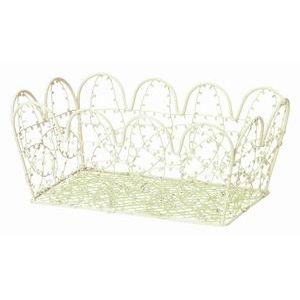 ちどり産業 ワイヤーバスケット 80-59 [アイボリー]