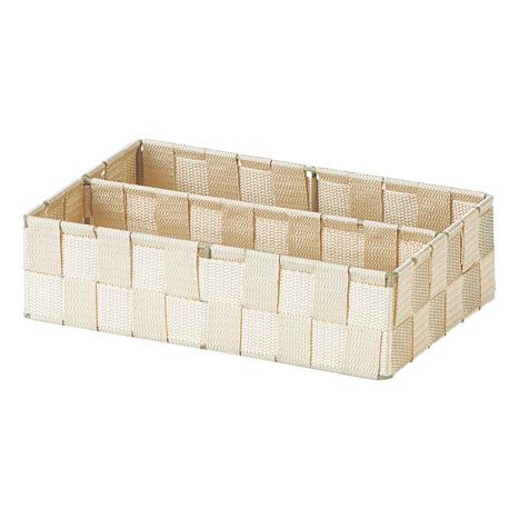 ちどり産業 PPストラップバスケット 仕切収納 58-74BG [ベージュ]