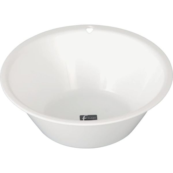 新輝合成 フロート 湯桶 N25 フック穴付 [ホワイト]