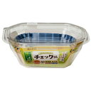 東洋アルミエコープロダクツ おべんとうカップ チェック柄 オーバル 4色 50枚入