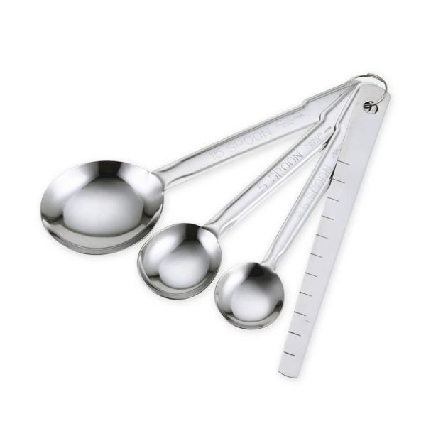 貝印 Kai Kitchen ステンレス計量スプーンセット 薄型ヘラ付き DH-8121