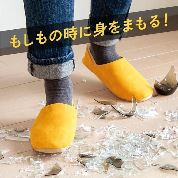 アルファックス 防災ルームシューズ ITSUMO(イツモ) ベージュ L AP-510512