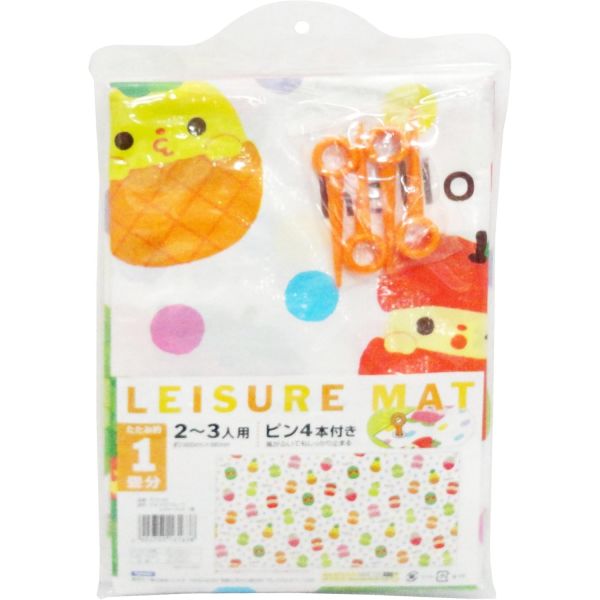 トルネ ひょっこりフルーツ レジャーマット 1畳 P-3144