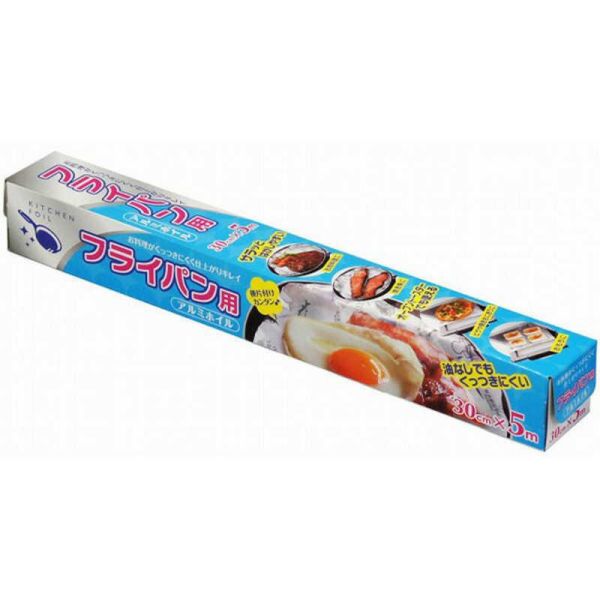 大和物産 フライパン用アルミホイル 25cm×6m 063549