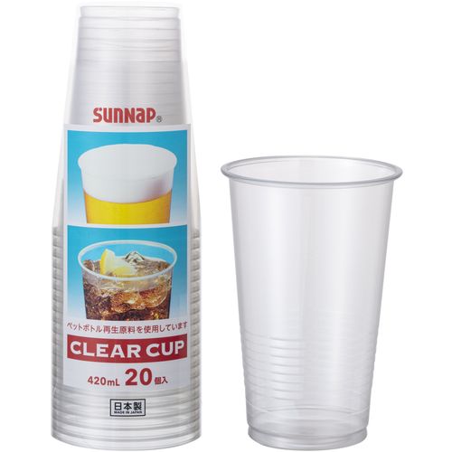サンナップ クリアーカップ 420ml 20個入 C4020Z