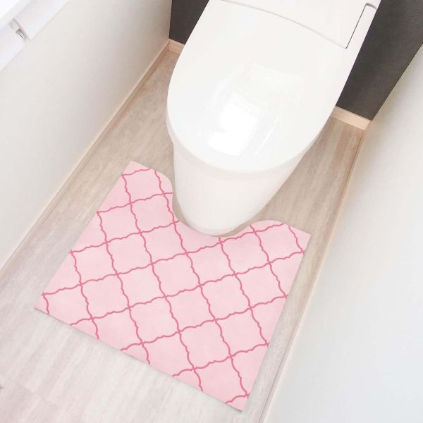 イースクエアのオカトー 使い捨てトイレマット 6枚入 モロッカンピンク｜アングル2